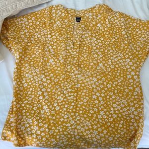 Floral Print Batwing Sleeve Blouse